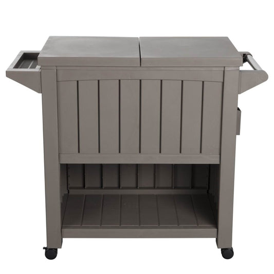Garden Bar Serving Cart with Cooler (Taupe) V264-OTF-539PP-LGR-NA-1