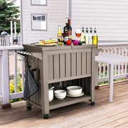 Garden Bar Serving Cart with Cooler (Taupe) V264-OTF-539PP-LGR-NA-1