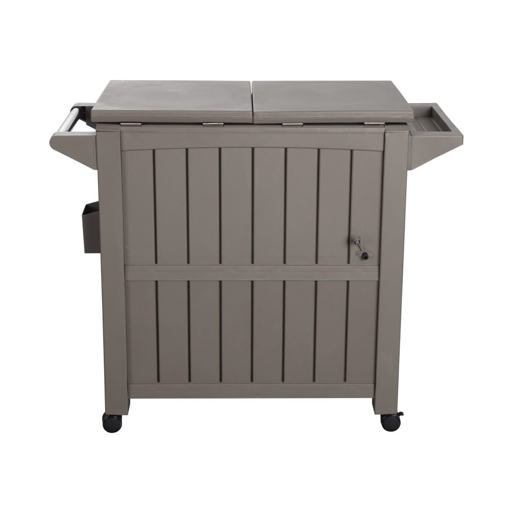 Garden Bar Serving Cart with Cooler (Taupe) V264-OTF-539PP-LGR-NA-1