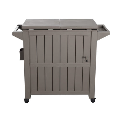 Garden Bar Serving Cart with Cooler (Taupe) V264-OTF-539PP-LGR-NA-1