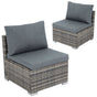 Grey Armless Outdoor Sofa Set V264-OTF-540S-LGR-NA-1