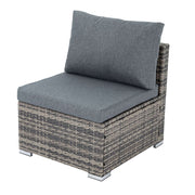 Grey Armless Outdoor Sofa Set V264-OTF-540S-LGR-NA-1