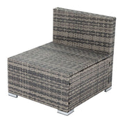 Grey Armless Outdoor Sofa Set V264-OTF-540S-LGR-NA-1