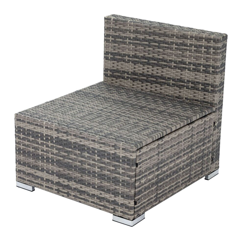 Grey Armless Outdoor Sofa Set V264-OTF-540S-LGR-NA-1