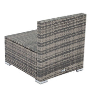 Grey Armless Outdoor Sofa Set V264-OTF-540S-LGR-NA-1