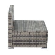 Grey Armless Outdoor Sofa Set V264-OTF-540S-LGR-NA-1