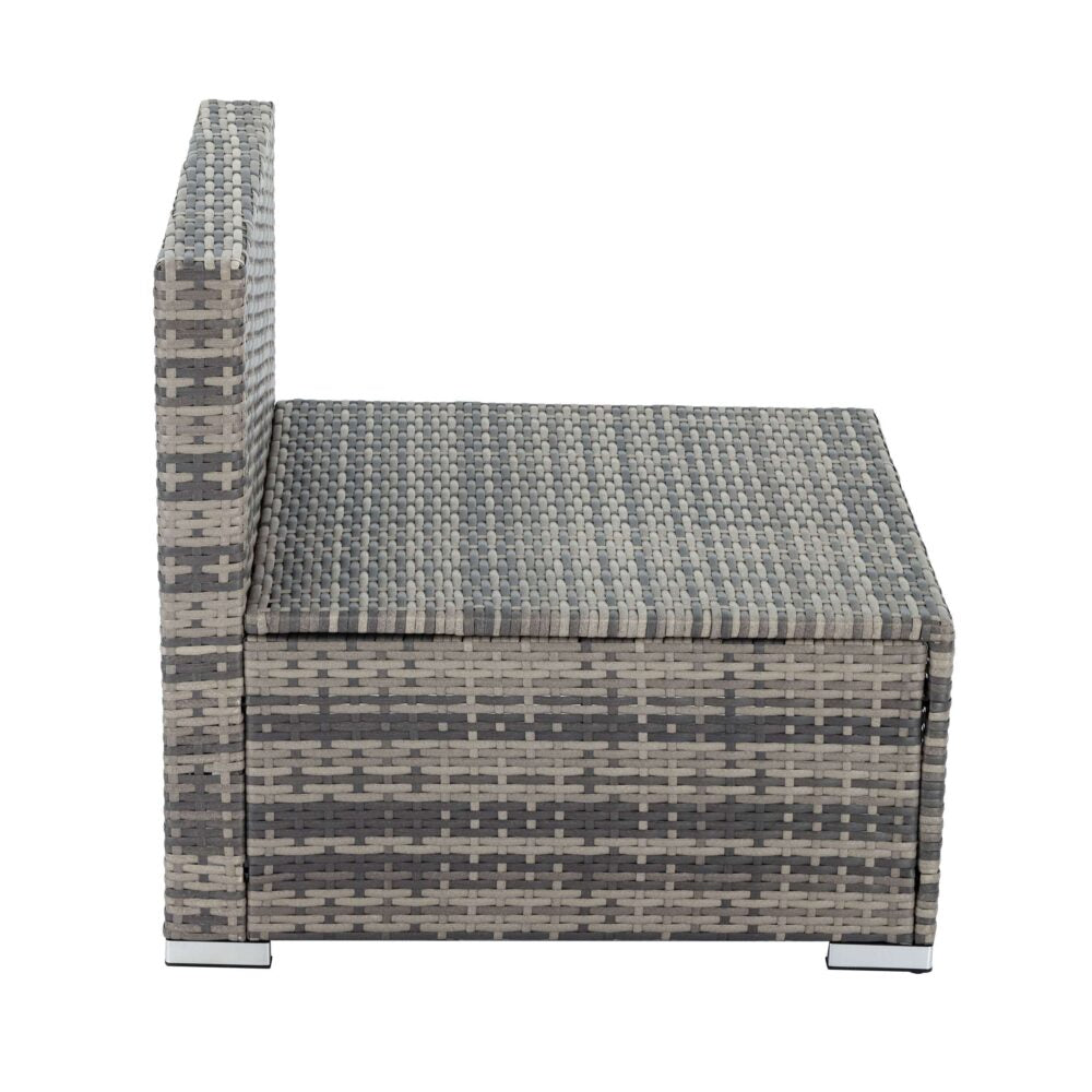 Grey Armless Outdoor Sofa Set V264-OTF-540S-LGR-NA-1