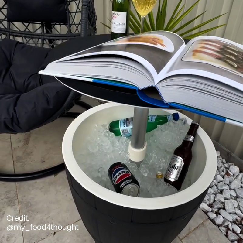 Black Ice Bucket Table V264-OTF-542PP-BLK-NA-1