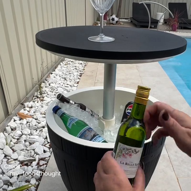 Black Ice Bucket Table V264-OTF-542PP-BLK-NA-1