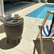 Taupe Cooler Table V264-OTF-542PP-LGR-NA-1