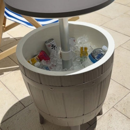 Taupe Cooler Table V264-OTF-542PP-LGR-NA-1
