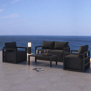 Alfresco Serenity Outdoor Lounge Set - Charcoal Grey V264-OTF-543A-DGR-5PC