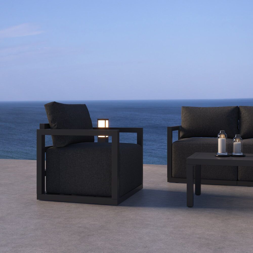 Alfresco Serenity Outdoor Lounge Set - Charcoal Grey V264-OTF-543A-DGR-5PC