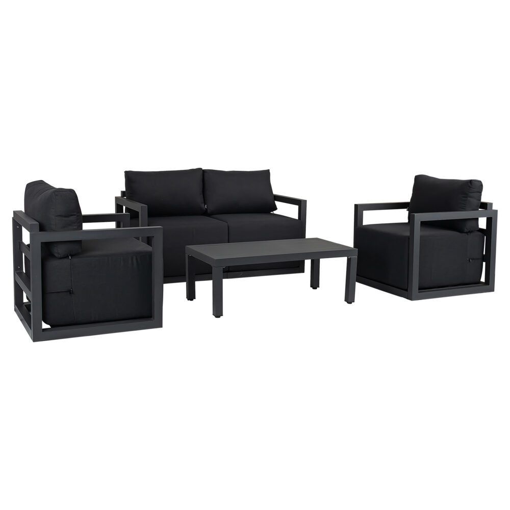 Alfresco Serenity Outdoor Lounge Set - Charcoal Grey V264-OTF-543A-DGR-5PC