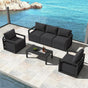 Alfresco 5-Seater Deep-Seated Patio Set - Charcoal Grey V264-OTF-543A-DGR-6PC
