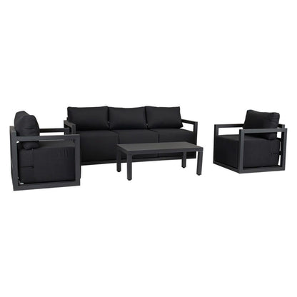 Alfresco 5-Seater Deep-Seated Patio Set - Charcoal Grey V264-OTF-543A-DGR-6PC