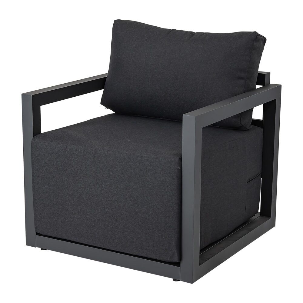 Alfresco 5-Seater Deep-Seated Patio Set - Charcoal Grey V264-OTF-543A-DGR-6PC