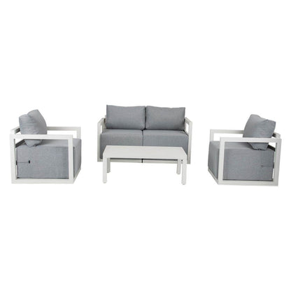 Alfresco Serenity Outdoor Lounge Set - White V264-OTF-543A-WHE-5PC