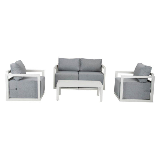 Alfresco Serenity Outdoor Lounge Set - White V264-OTF-543A-WHE-5PC