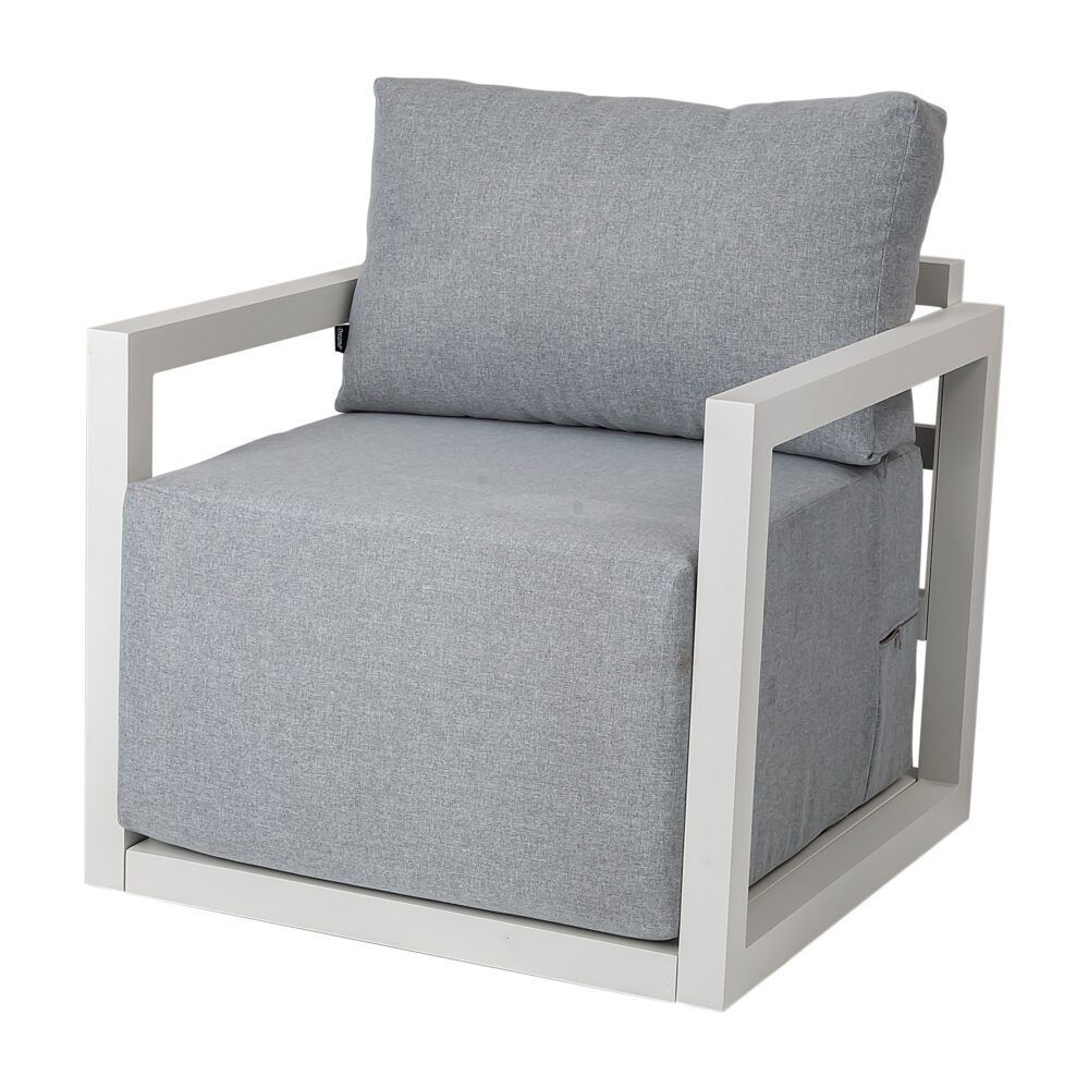 Alfresco Serenity Outdoor Lounge Set - White V264-OTF-543A-WHE-5PC