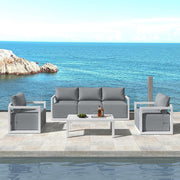 Alfresco 5-Seater Deep-Seated Patio Set - White V264-OTF-543A-WHE-6PC