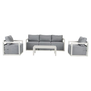 Alfresco 5-Seater Deep-Seated Patio Set - White V264-OTF-543A-WHE-6PC