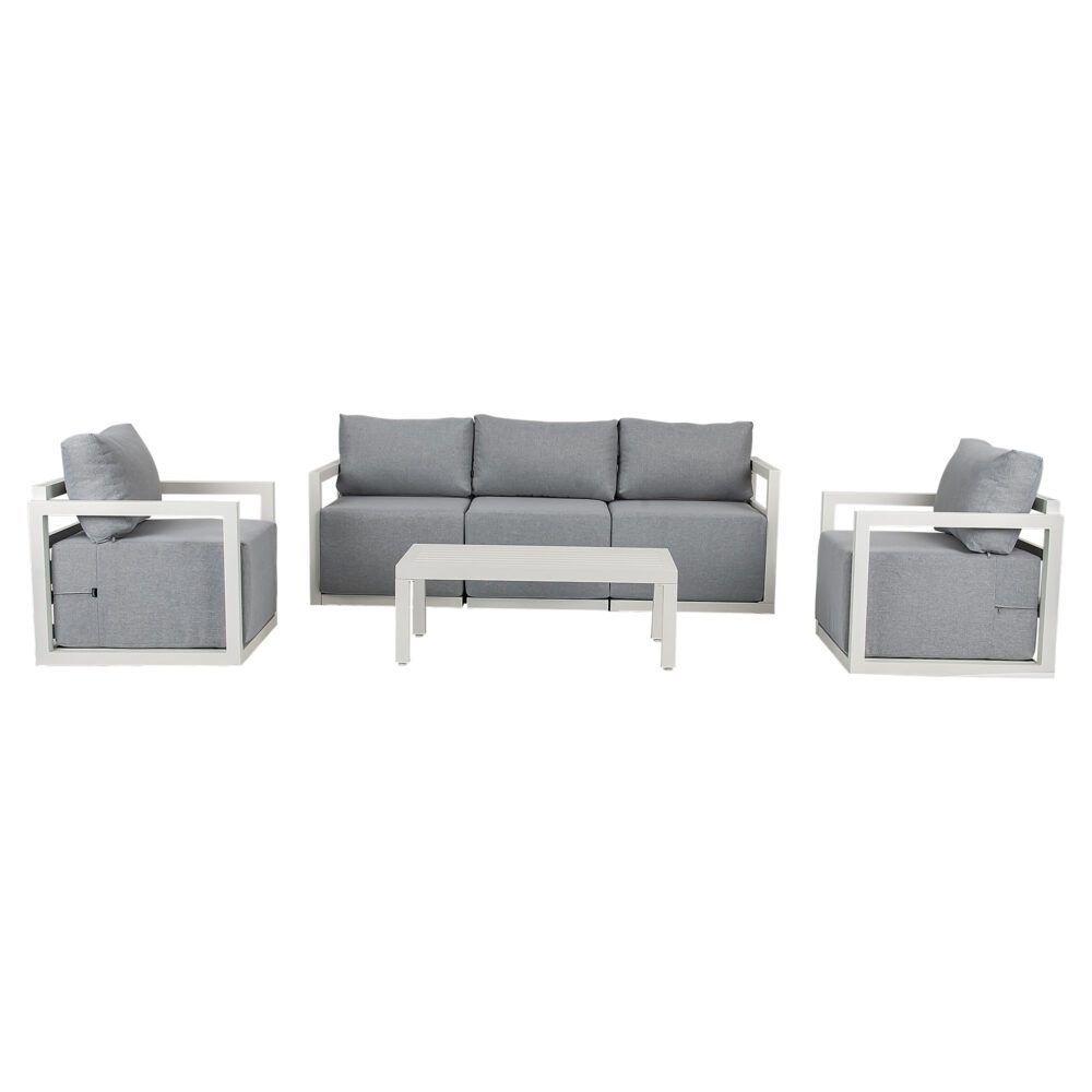 Alfresco 5-Seater Deep-Seated Patio Set - White V264-OTF-543A-WHE-6PC