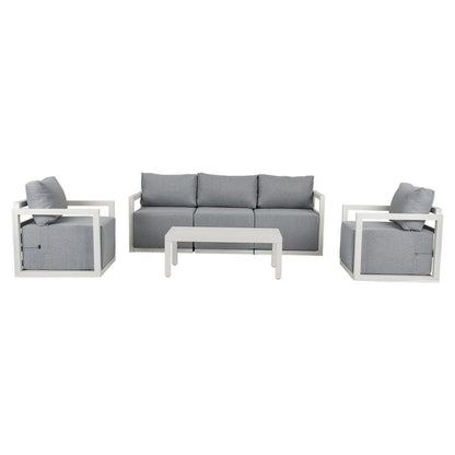 Alfresco 5-Seater Deep-Seated Patio Set - White V264-OTF-543A-WHE-6PC