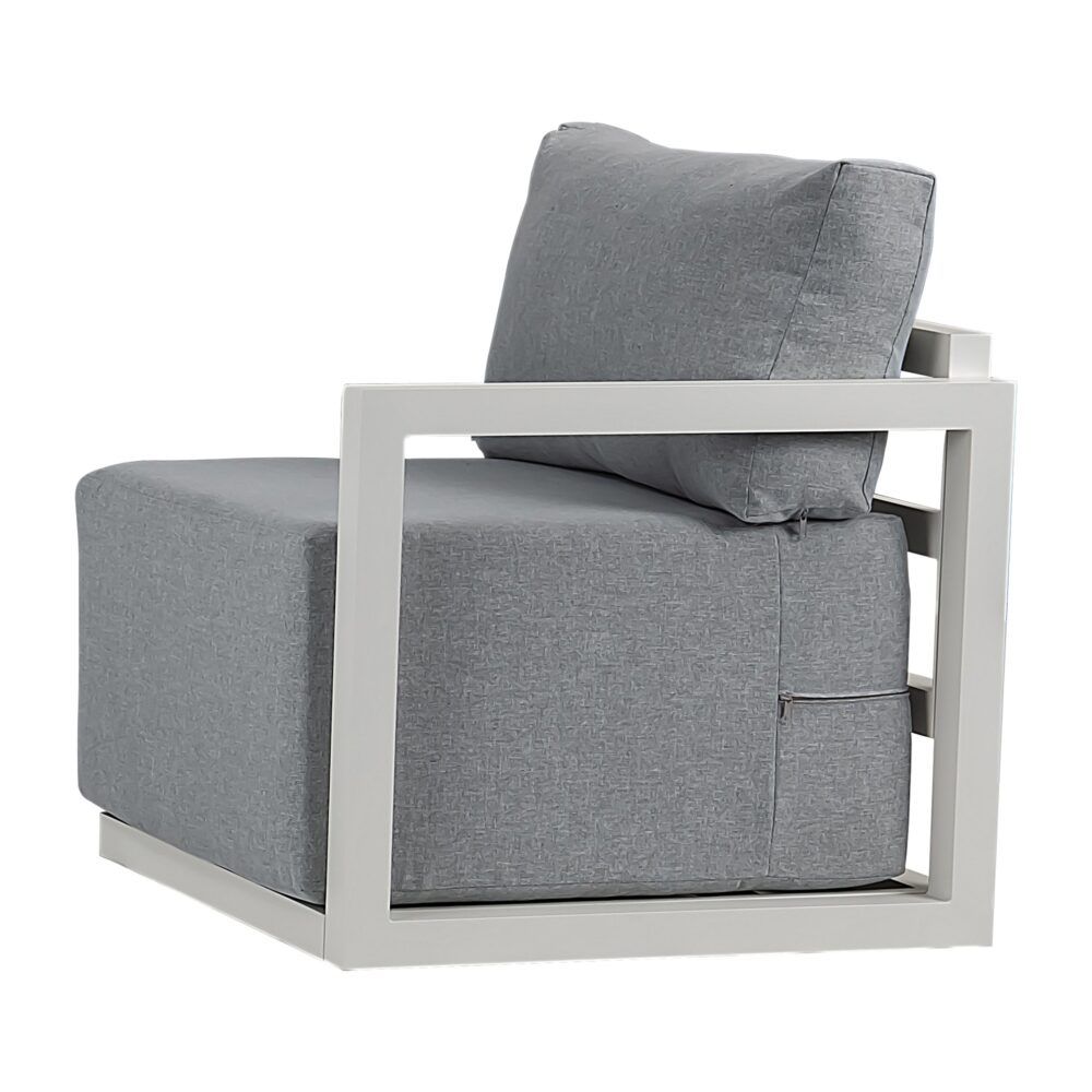 Alfresco Contemporary All-Weather Lounge Set - White V264-OTF-543A-WHE-7PC
