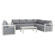 Alfresco 7-Seat Garden Lounge Set - White V264-OTF-543A-WHE-8PC