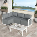 Four-Seat Alfresco Harmony Set - White V264-OTF-543A-WHE-N5PC