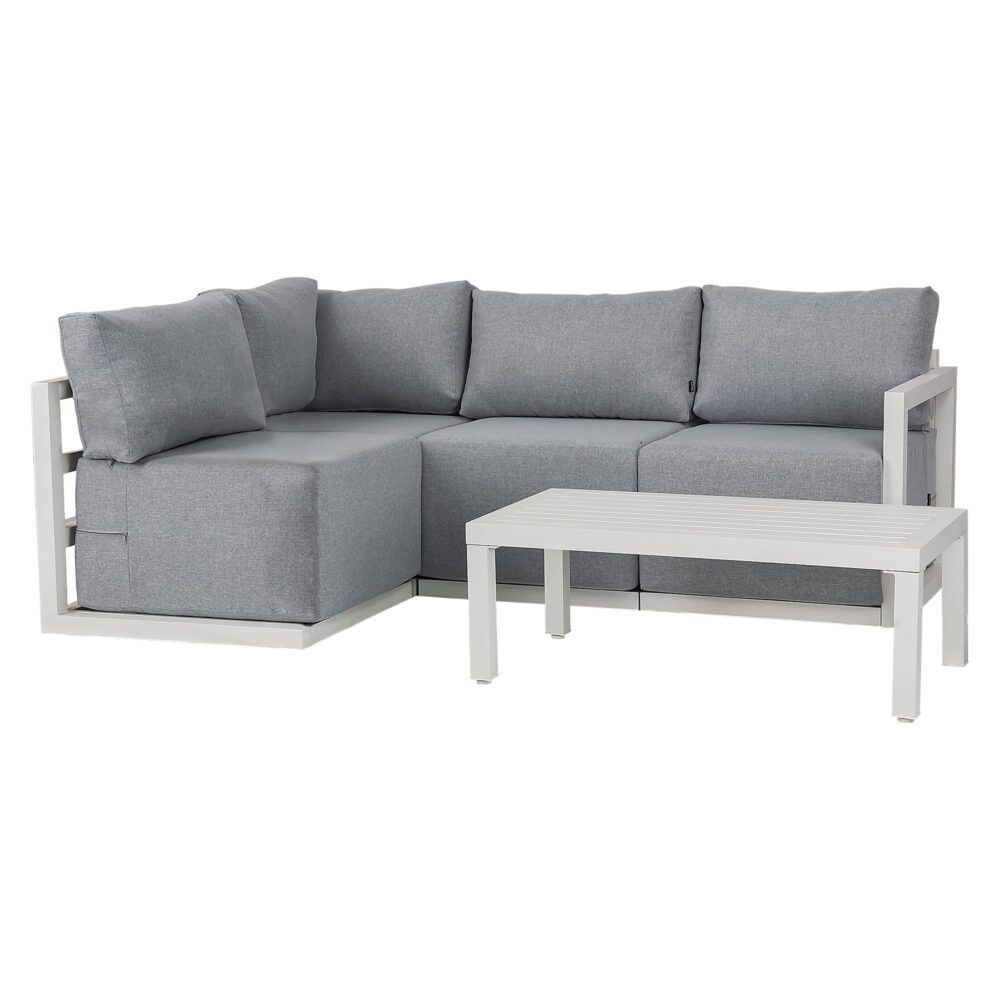 Four-Seat Alfresco Harmony Set - White V264-OTF-543A-WHE-N5PC
