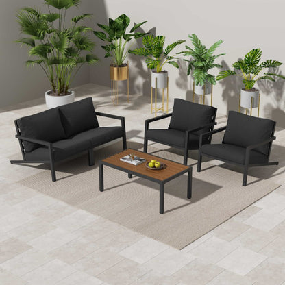 Aidan Garden Furniture Set in Slate Grey - 5 pieces V264-OTF-544A-DGR-5PC