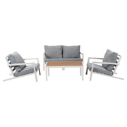Aidan Garden Furniture Set in White - 5 pieces V264-OTF-544A-WHE-5PC