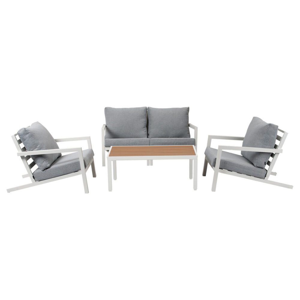Aidan Garden Furniture Set in White - 5 pieces V264-OTF-544A-WHE-5PC