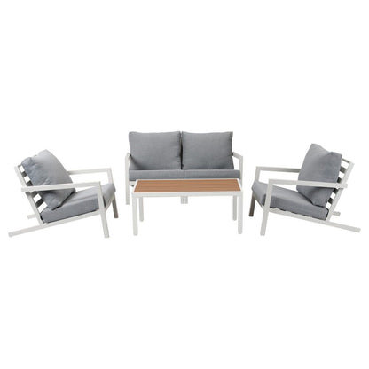Aidan Garden Furniture Set in White - 5 pieces V264-OTF-544A-WHE-5PC