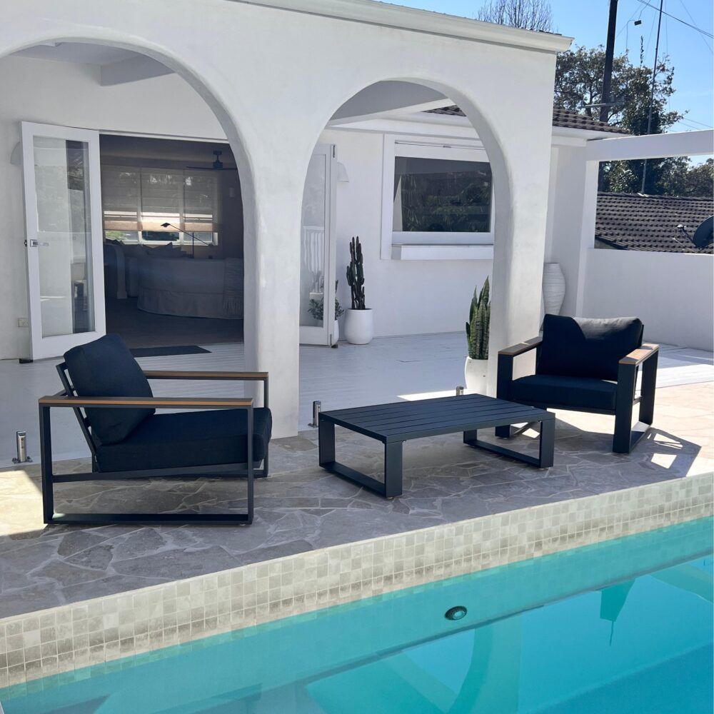 5 Seater Grandeur Lounge Suite - Charcoal Grey V264-OTF-545A-DGR-6PC