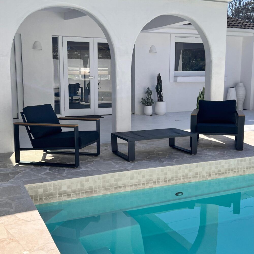 5 Seater Grandeur Lounge Suite - Charcoal Grey V264-OTF-545A-DGR-6PC