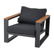 5 Seater Grandeur Lounge Suite - Charcoal Grey V264-OTF-545A-DGR-6PC