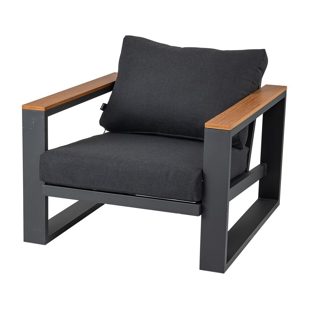 5 Seater Grandeur Lounge Suite - Charcoal Grey V264-OTF-545A-DGR-6PC