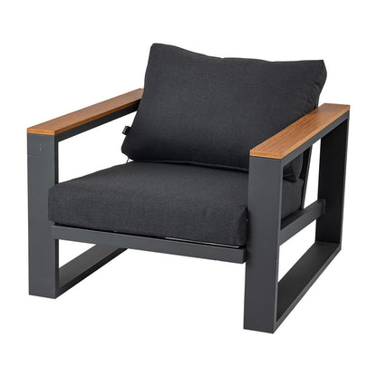 5 Seater Grandeur Lounge Suite - Charcoal Grey V264-OTF-545A-DGR-6PC