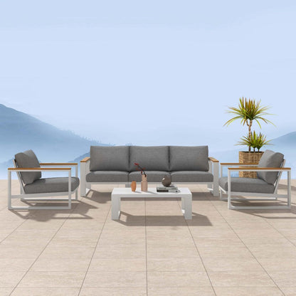 5 Seater Grandeur Lounge Suite - White V264-OTF-545A-WHE-6PC