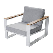 5 Seater Grandeur Lounge Suite - White V264-OTF-545A-WHE-6PC