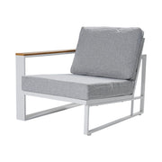 5 Seater Grandeur Lounge Suite - White V264-OTF-545A-WHE-6PC
