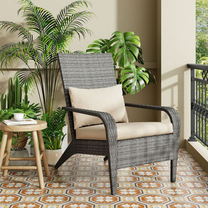 Coastal Weave Reclining Armchair with Bonus Cushion Covers V264-OTF-569S-LGR-NA-1