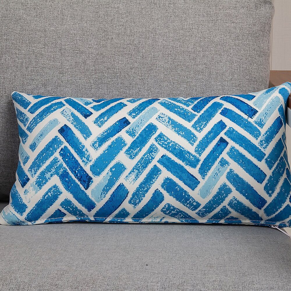 Rectangular Outdoor Cushion Pillows V264-PIL-902F-BLU-NA-1