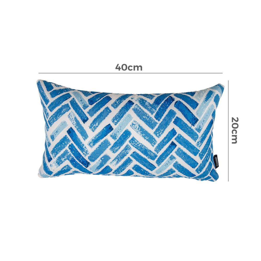 Rectangular Outdoor Cushion Pillows V264-PIL-902F-BLU-NA-1