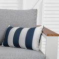 Bicolour Outdoor Lumbar Cushion Pillows V264-PIL-902F-DBL-NA-1