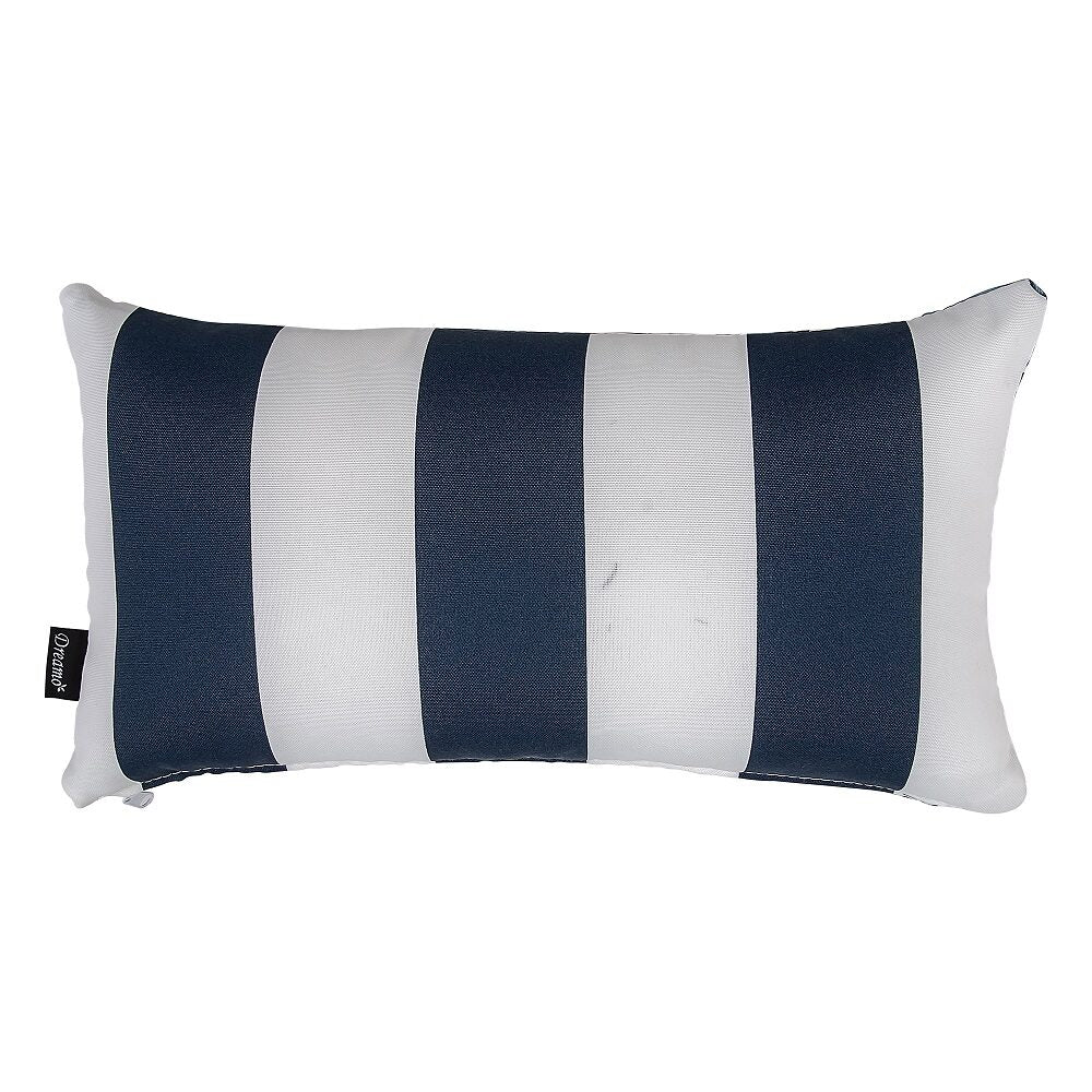 Bicolour Outdoor Lumbar Cushion Pillows V264-PIL-902F-DBL-NA-1