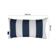 Bicolour Outdoor Lumbar Cushion Pillows V264-PIL-902F-DBL-NA-1